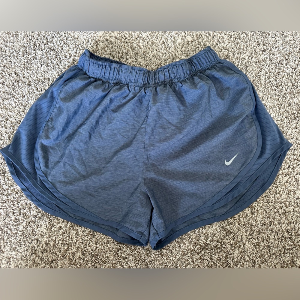 Nike Dri-fit Tempo Women’s Running Shorts, Heathered Blue, Medium